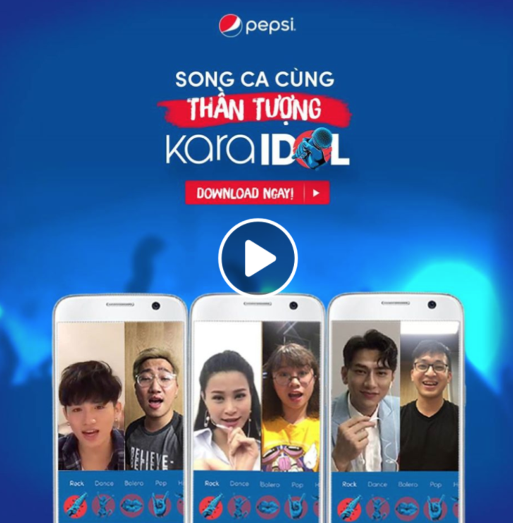 App Pepsi Kara Idol giúp bạn song ca cùng thần tượng