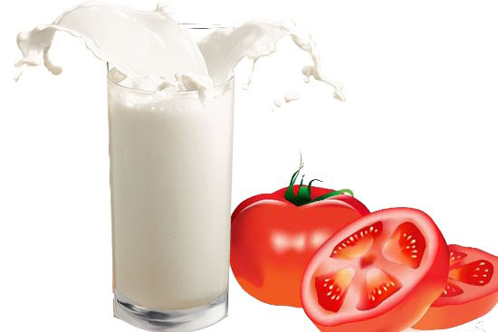 Whiten the whole body with tomatoes and yogurt