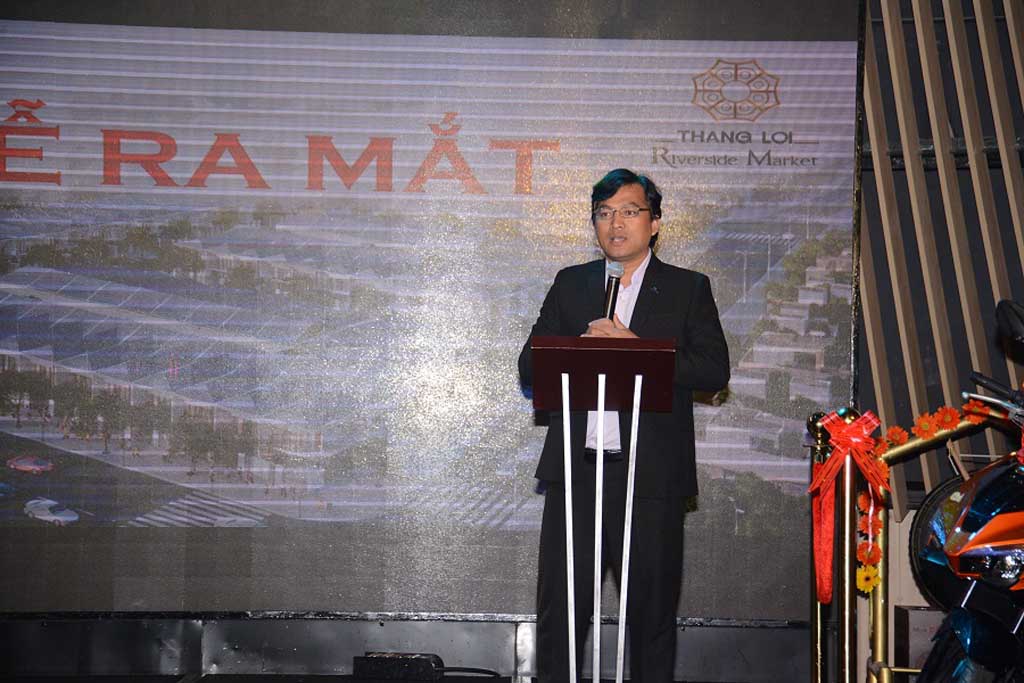 Ông Dương Long Thành - Tổng giám đốc Thắng Lợi Group, đại diện chủ đầu tư chia sẻ về dự án