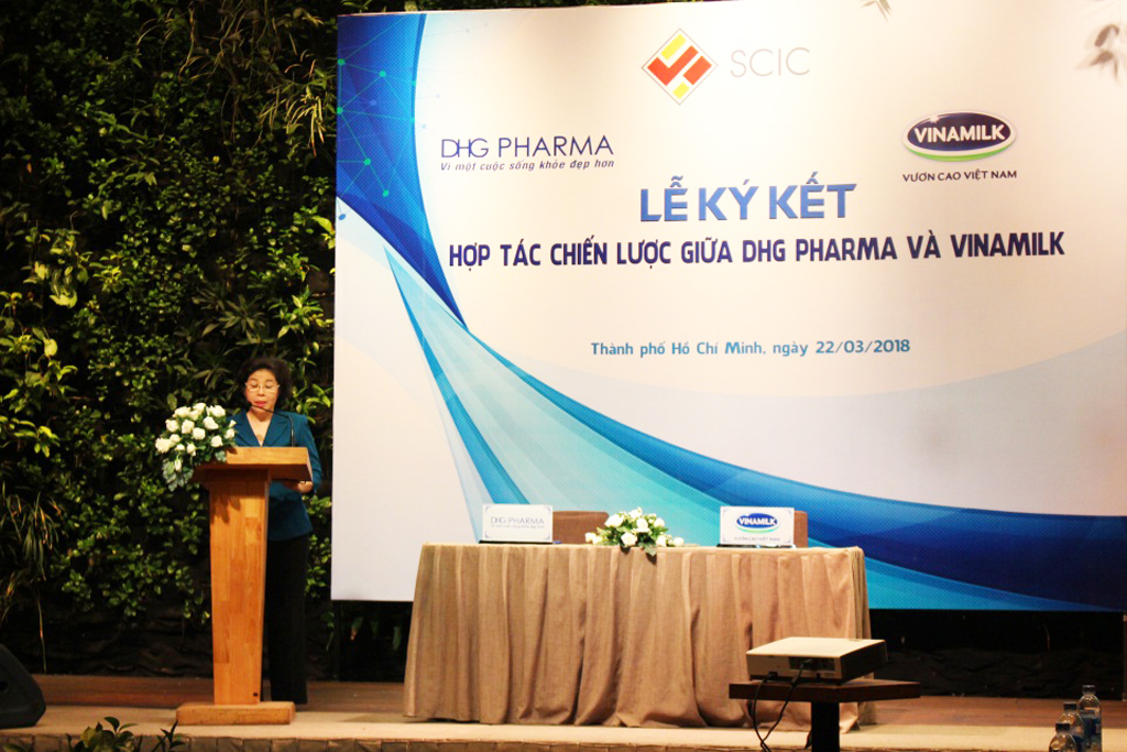 Bà Mai Kiều Liên cho biết hợp tác với DHG Pharma hướng đến mục tiêu giới thiệu đến người tiêu dùng Việt những sản phẩm Việt với chất lượng quốc tế, góp phần nâng cao sức khỏe cho người Việt Nam