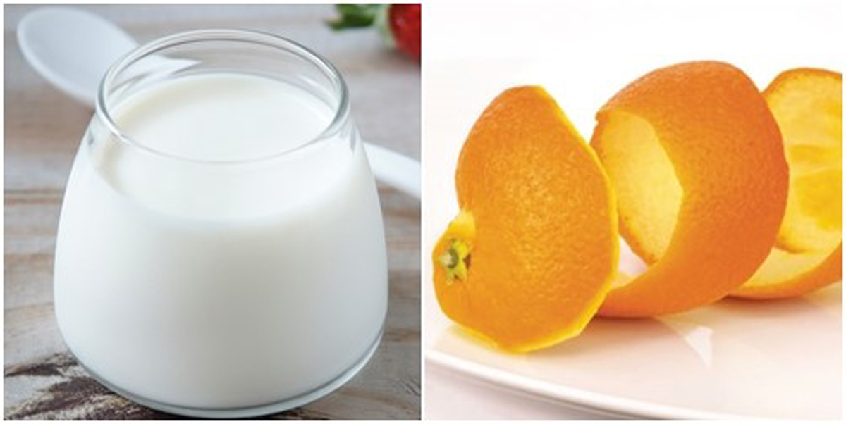 Điều trị mụn hữu hiệu bằng sữa tươi và bột vỏ cam