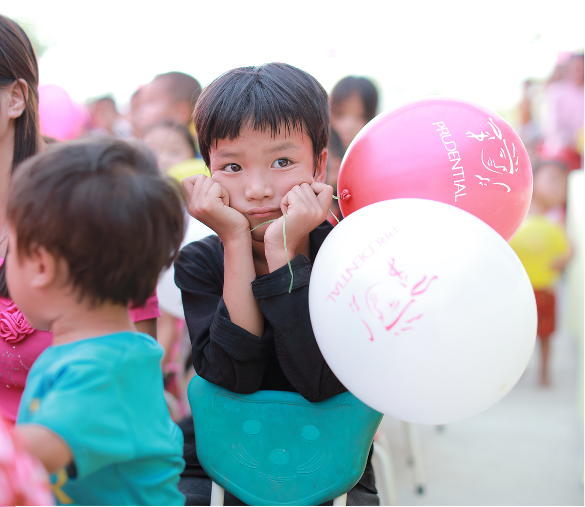 Niềm hy vọng trong ánh mắt trẻ em ngày khánh thành Trường mầm non tại thôn Nà Mu - Nà Đé, xã Mậu Long, huyện Yên Minh, tỉnh Hà Giang theo mô hình “Trường học an toàn”