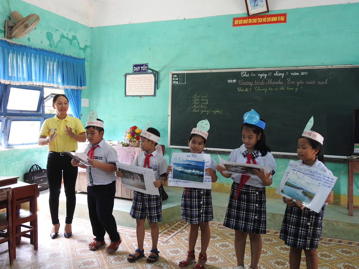 Lớp học Mizuiku tại Trường TH Phạm Phú Thứ (Điện Bàn, Quảng Nam)