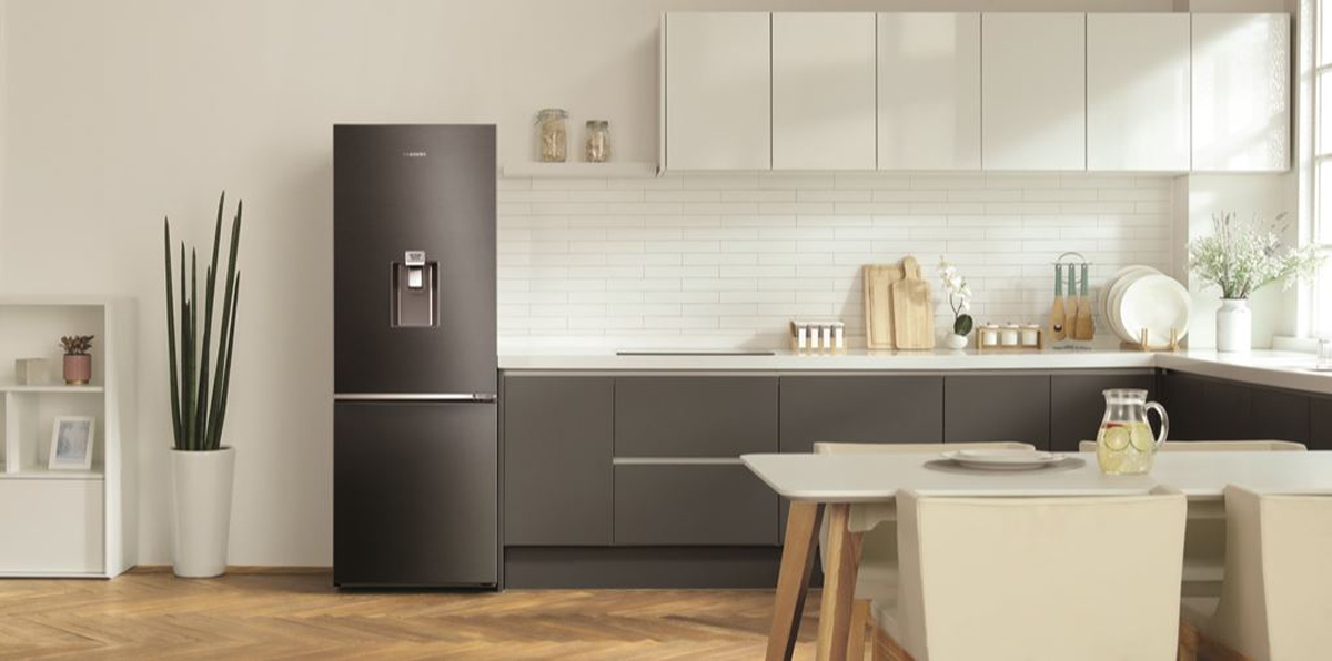 Thiết kế đương đại tạo nên diện mạo sang trọng, lôi cuốn cho tủ lạnh Samsung ngăn đông dưới