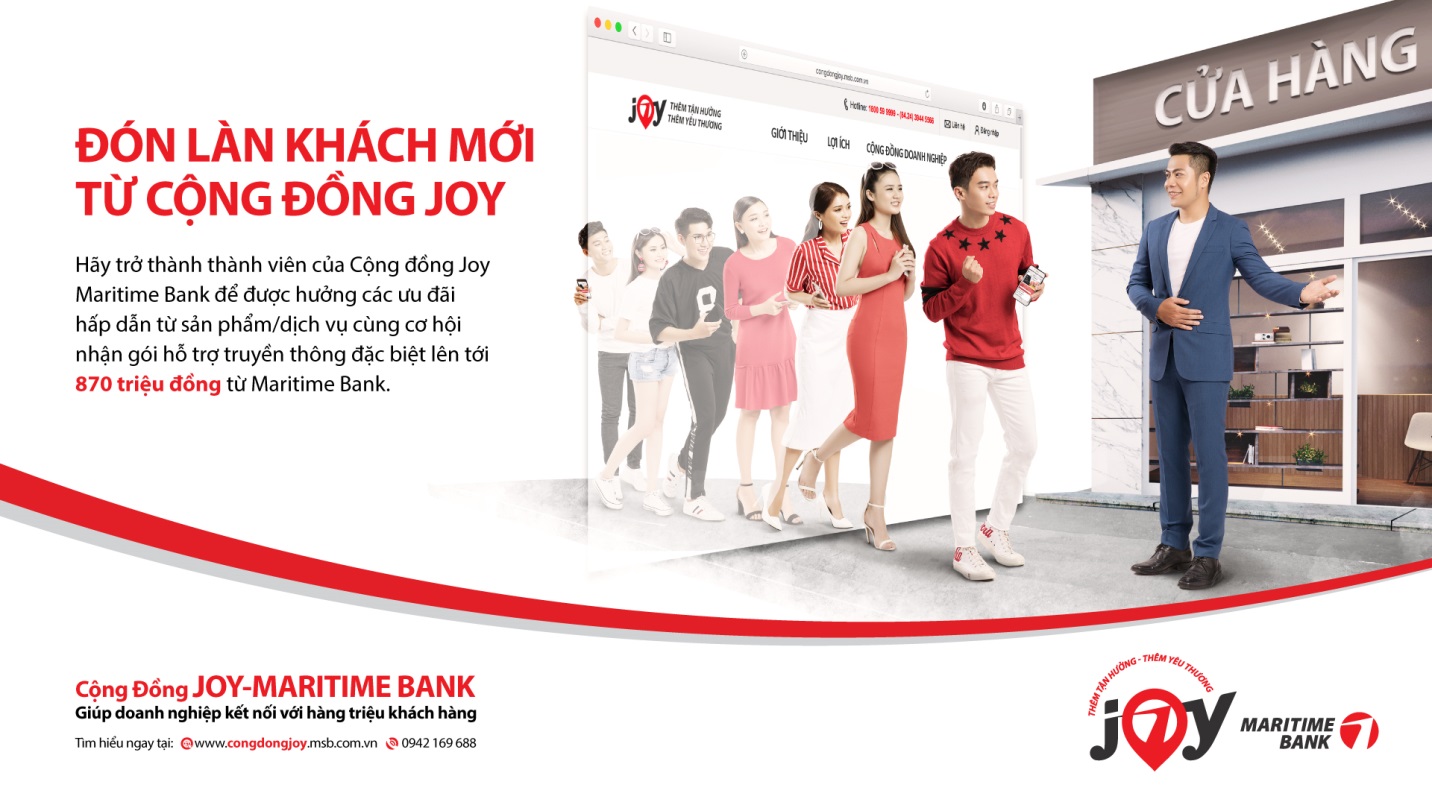 Cùng Maritime Bank đón làn khách mới từ cộng đồng Joy