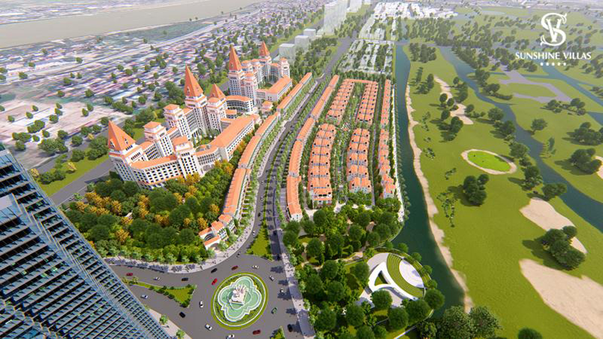 Sunshine Wonder Villas, dự án biệt thự công nghệ nằm trong quần thể sân Golf Ciputra, một trong số các bộ sưu tập biệt thự sinh thái nghỉ dưỡng nội đô của Sunsine Group
