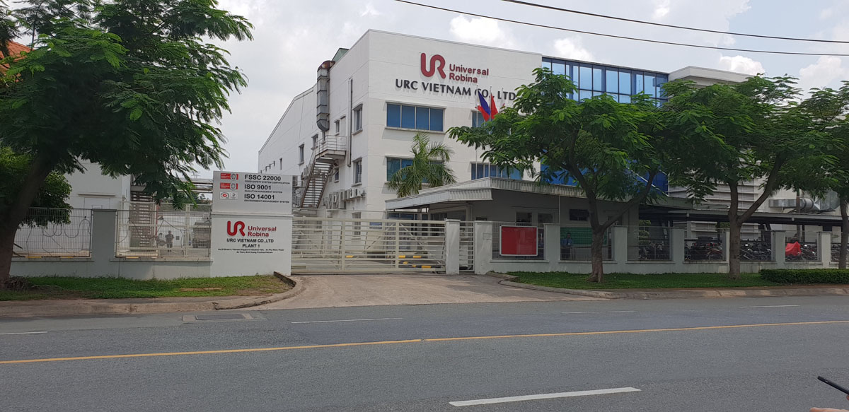 Nhà máy URC Việt Nam tại khu công nghiệp VSIP 1 Bình Dương
