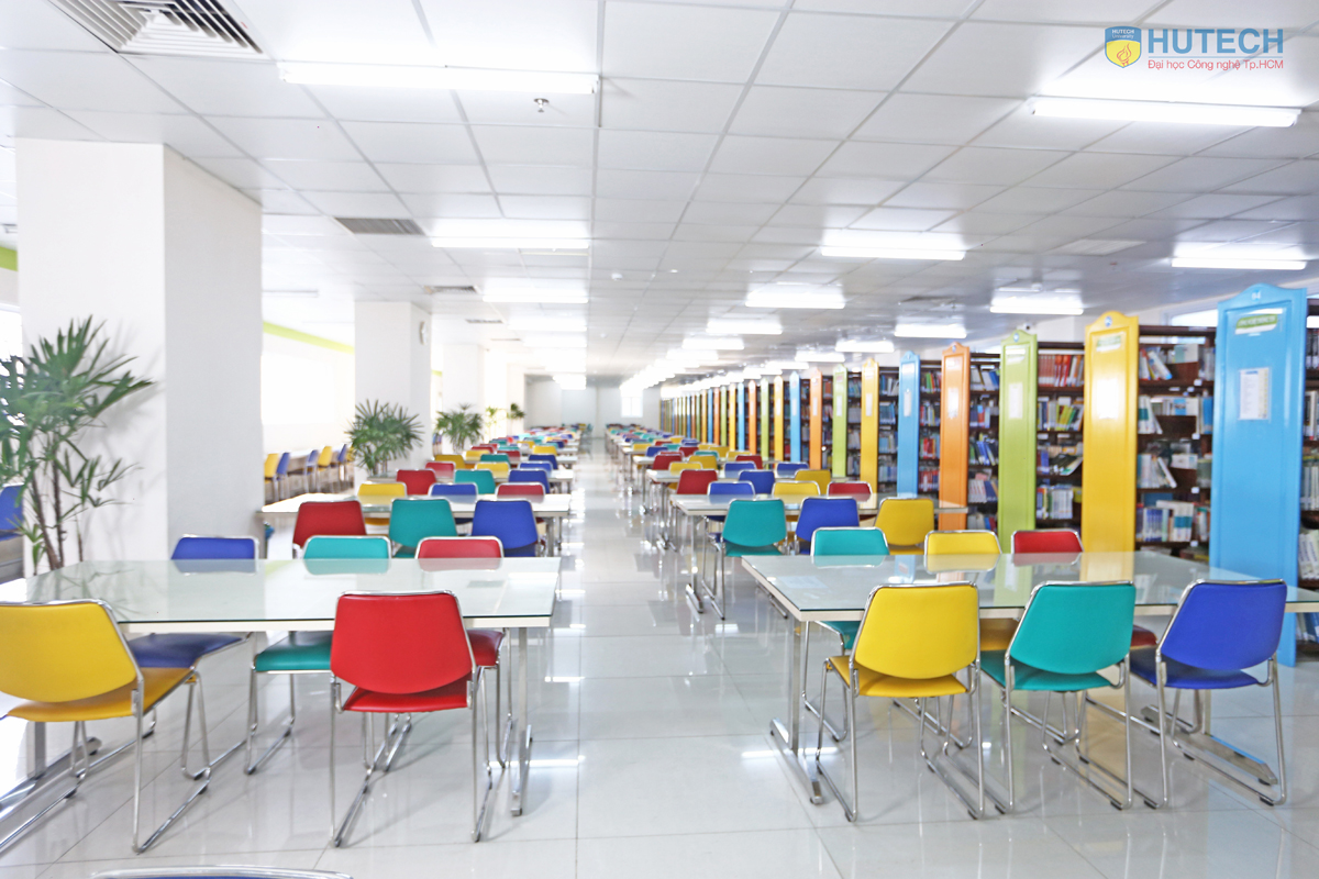 Không gian học tập lý tưởng tại Thư viện sắc màu của sinh viên HUTECH