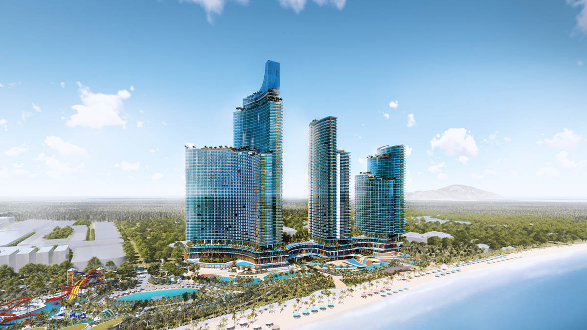 Khi hoàn thiện, SunBay Park Hotel & Resort Phan Rang sẽ đón dòng khách quốc tế lớn của Tập đoàn Crystal Bay tới Ninh Thuận