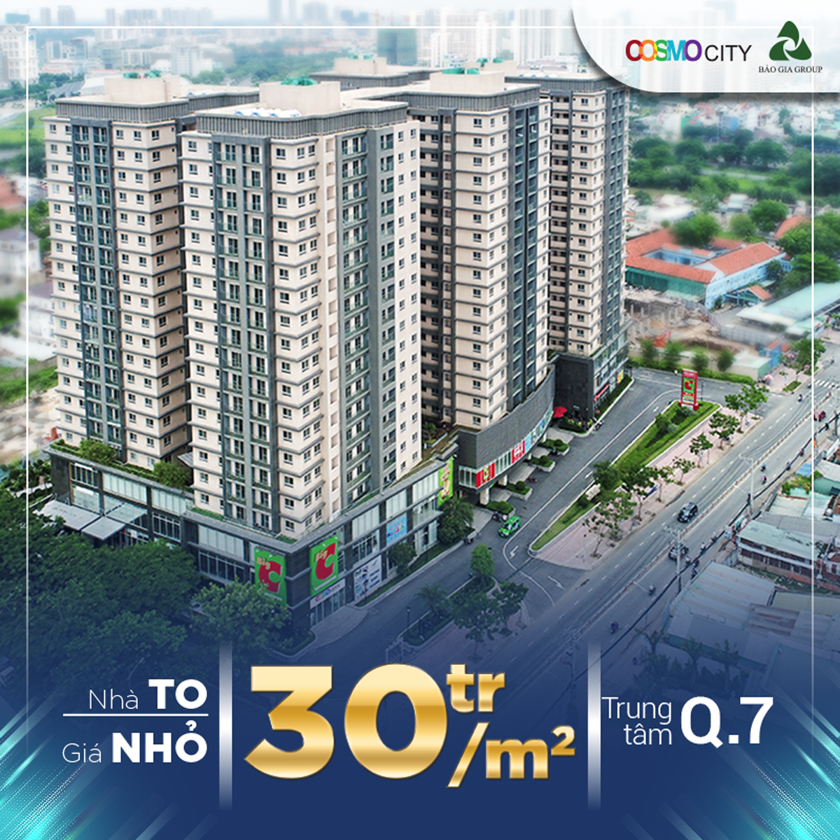 Cosmo City có giá bán cực kỳ hấp dẫn chỉ từ 30 triệu đồng/m2 