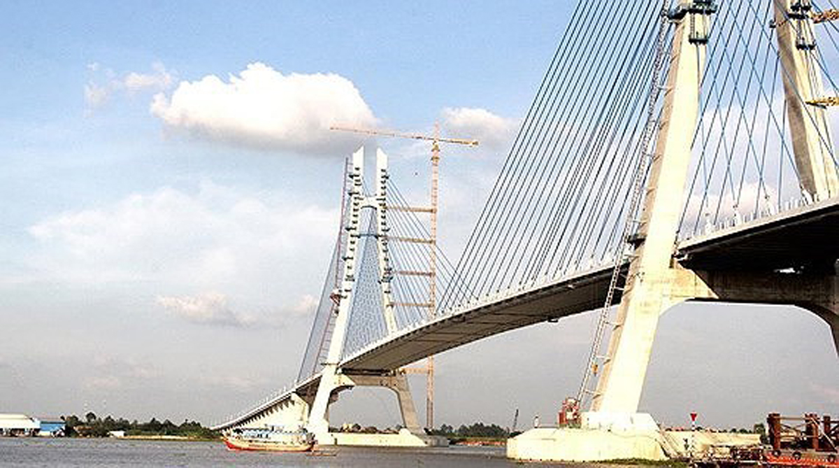 Cầu Vàm Cống thông xe chấm dứt tình trạng qua sông lụy phà trên tuyến TP.HCM - Hà Tiên