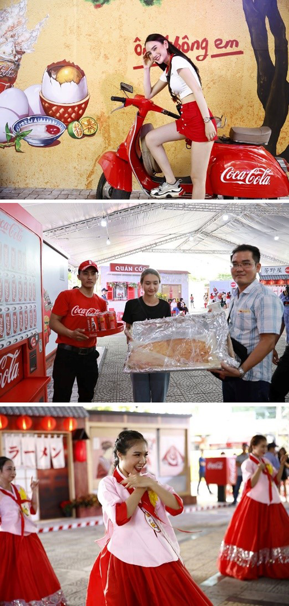 Check-in ở những góc ảnh siêu độc đáo, chơi máy Coca-Cola thần kỳ và xem những màn biểu diễn đậm chất Thái - Hàn - Việt - Nhật
