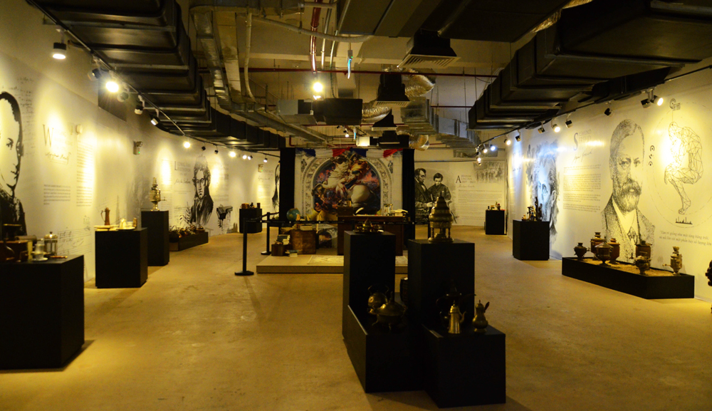 Không gian ấn tượng của triển lãm “Cà phê: Thần dược cho Não - Thần dược cho Sáng tạo” tại Bảo tàng Thế giới cà phê