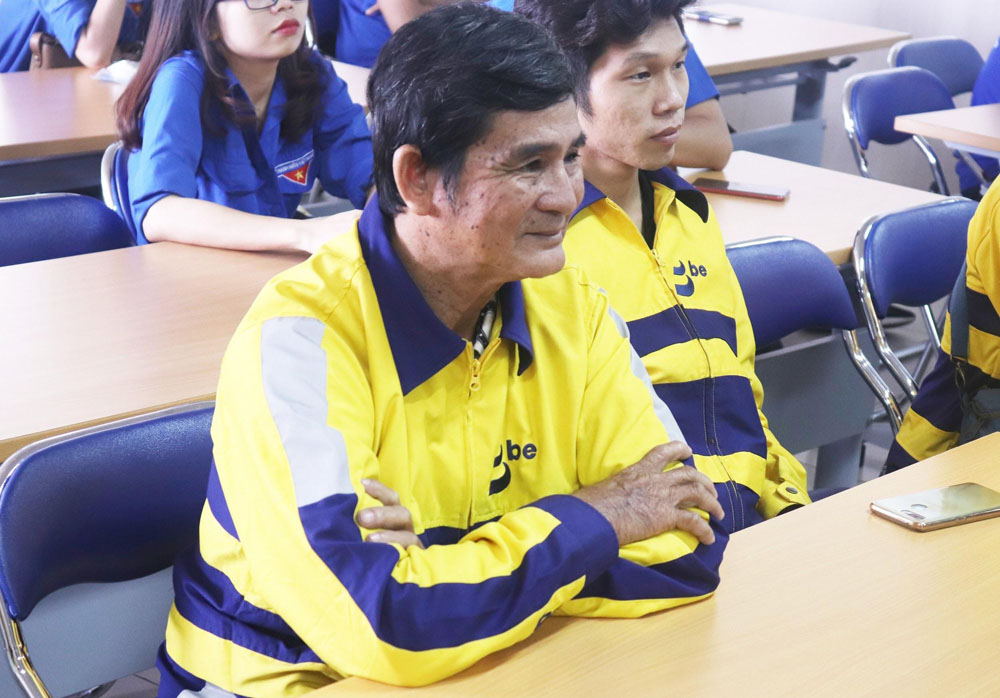 Bác tài Nguyễn Văn Tiên - tài xế xe ôm công nghệ của be chia sẻ đã rút ra được nhiều bài học sau buổi tập huấn lần này