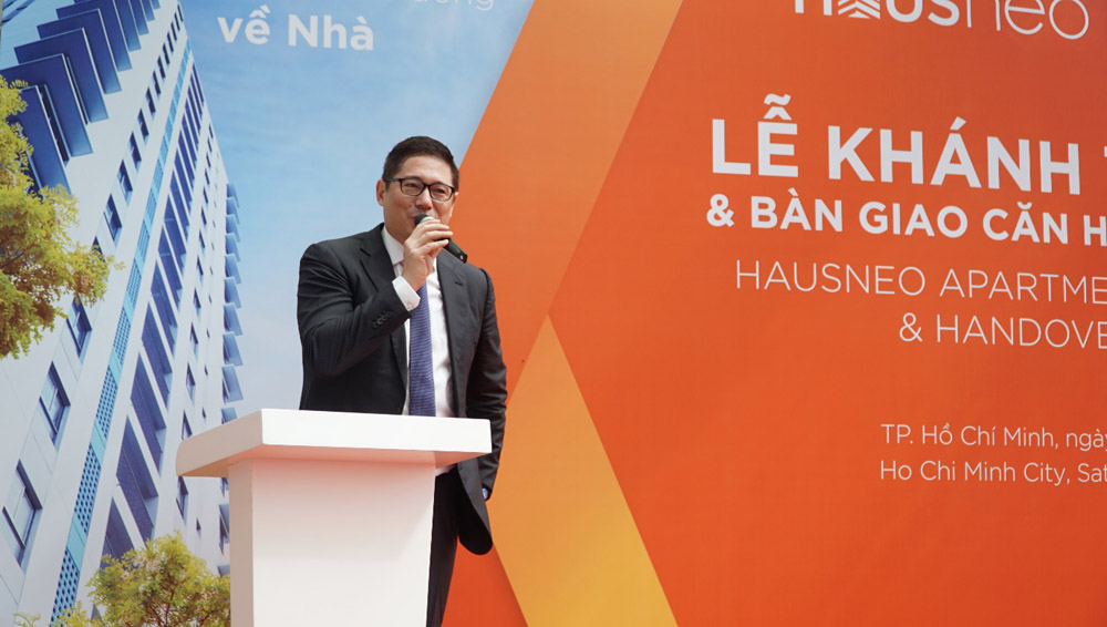 Ông Olivier Đỗ Ngọc Dũng - CEO của EZ Land Việt Nam phát biểu tại sự kiện 