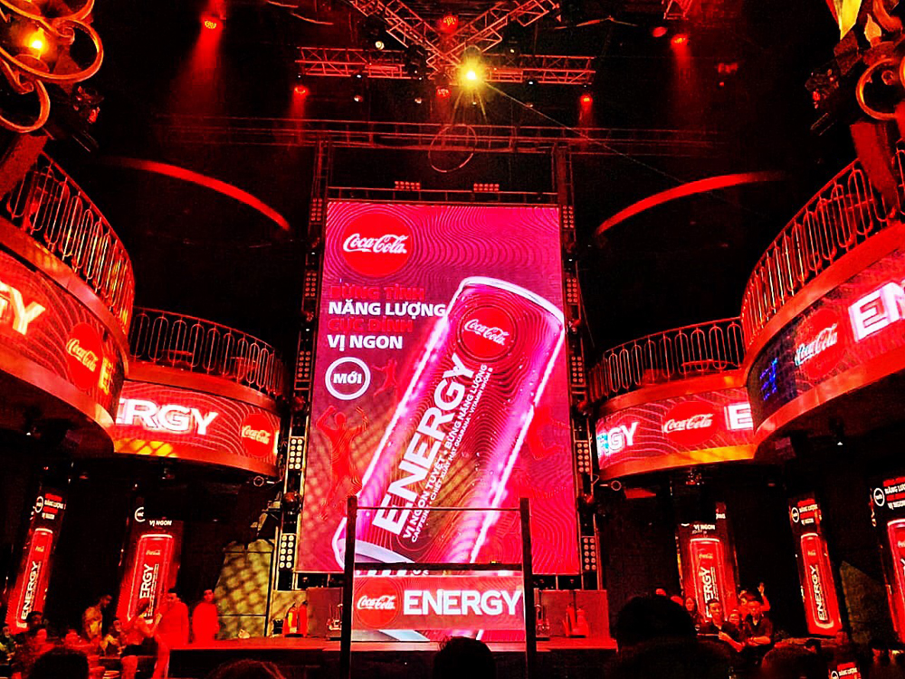 Hình ảnh mô phỏng dạng sóng của Coca-Cola Energy