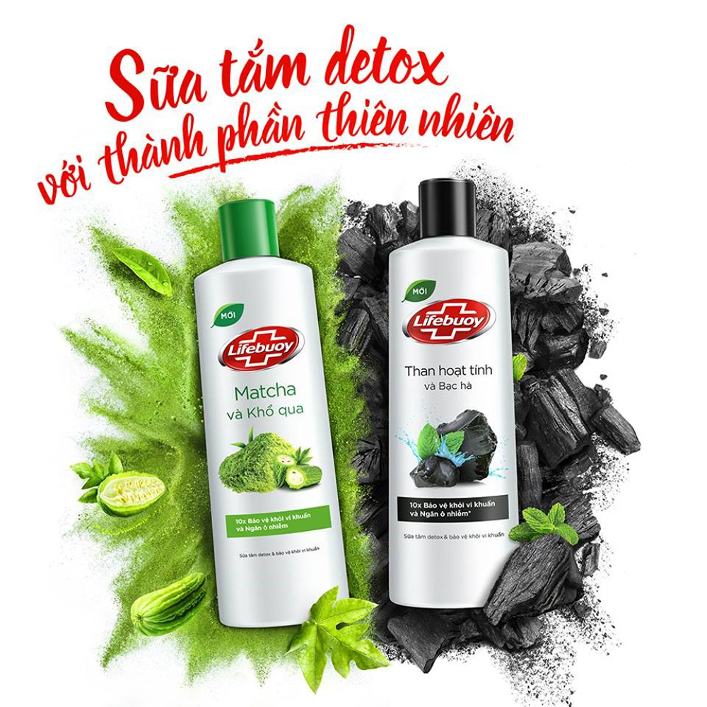 Sự phối hợp hoàn hảo giữa các thành phần Than hoạt tính và Bạc hà hay Matcha và Khổ qua giúp thanh lọc mọi lớp bụi bẩn đang tạo áp lực lên da mỗi ngày