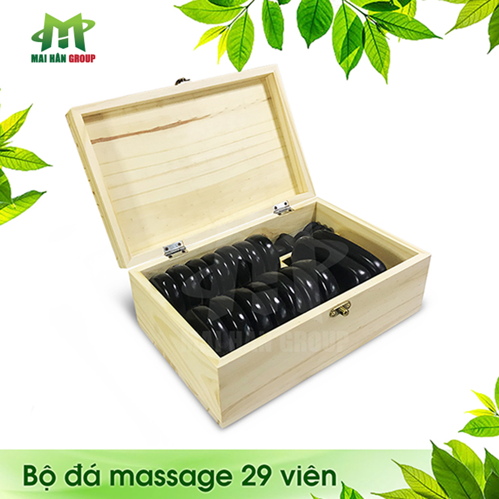 Bộ đá massage 29 viên sẽ giúp chủ spa thu hút nhiều khách hàng đến với Day Spa