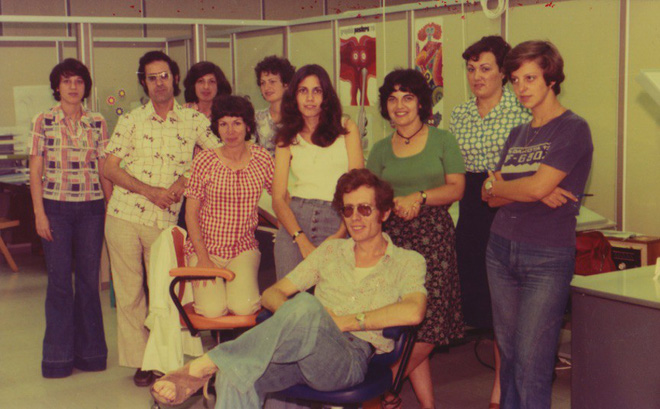 Nhân viên Intel khoảng năm 1976. Ảnh: Intel