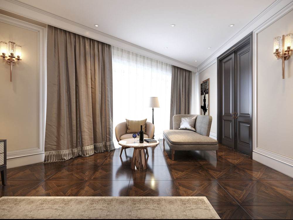 Không gian nội thất được thiết kế phong cách tân cổ điển, sử dụng trang thiết bị châu Âu