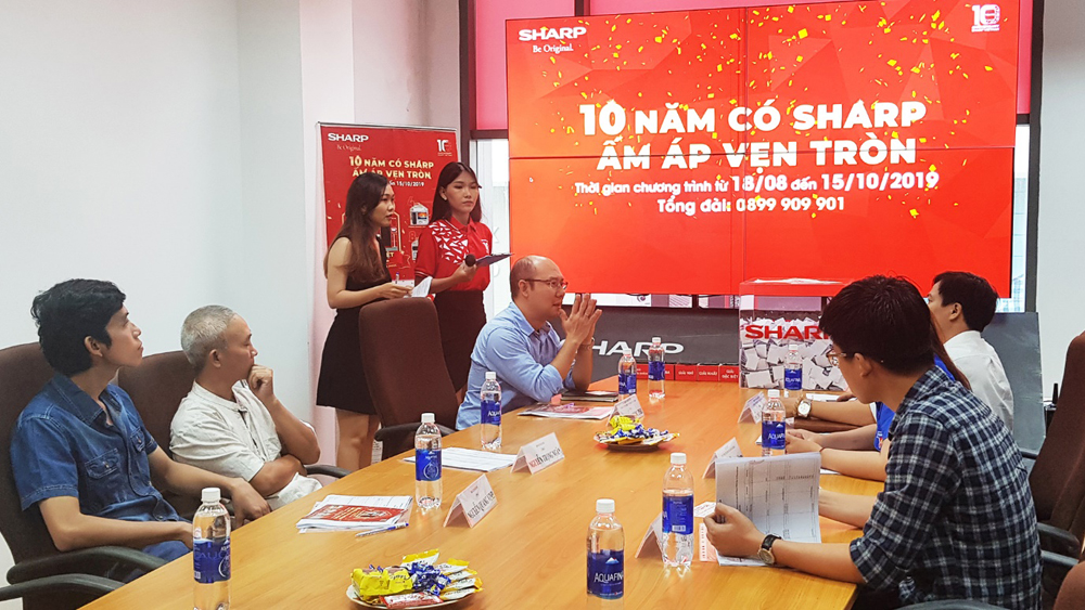 Buổi lễ bốc thăm trúng thưởng đợt 1 diễn ra vào ngày 16.9.2019 tại văn phòng Sharp Việt Nam