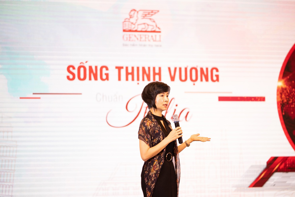 Bà Tina Nguyễn - Tổng giám đốc Generali Việt Nam - công ty BHNT đến từ Italia