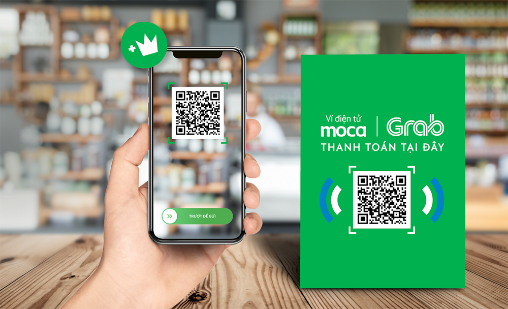 Thanh toán qua ví điện tử Moca trên ứng dụng Grab là phương thức tiện lợi cho cả khách hàng và chủ cửa hàng