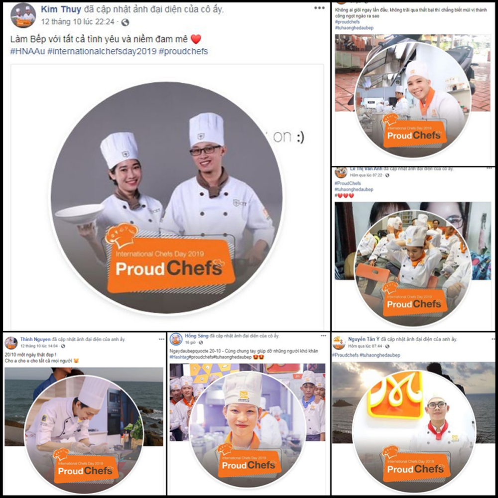 Hơn 1.000 giáo viên và học viên thay avatar hưởng ứng chiến dịch “Proud Chefs - Tự hào nghề đầu bếp”