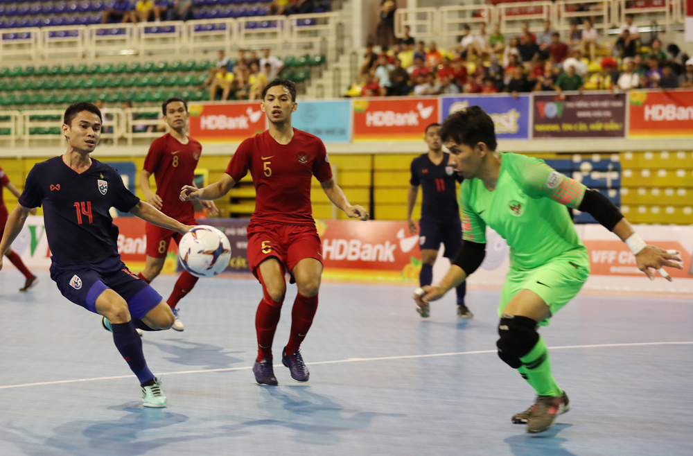 Tuyển Thái Lan đè bẹp Indoneisa 5-0 tại chung kết giải futsal HDBank Đông Nam Á, đăng quang ngôi vô địch lần thứ 15