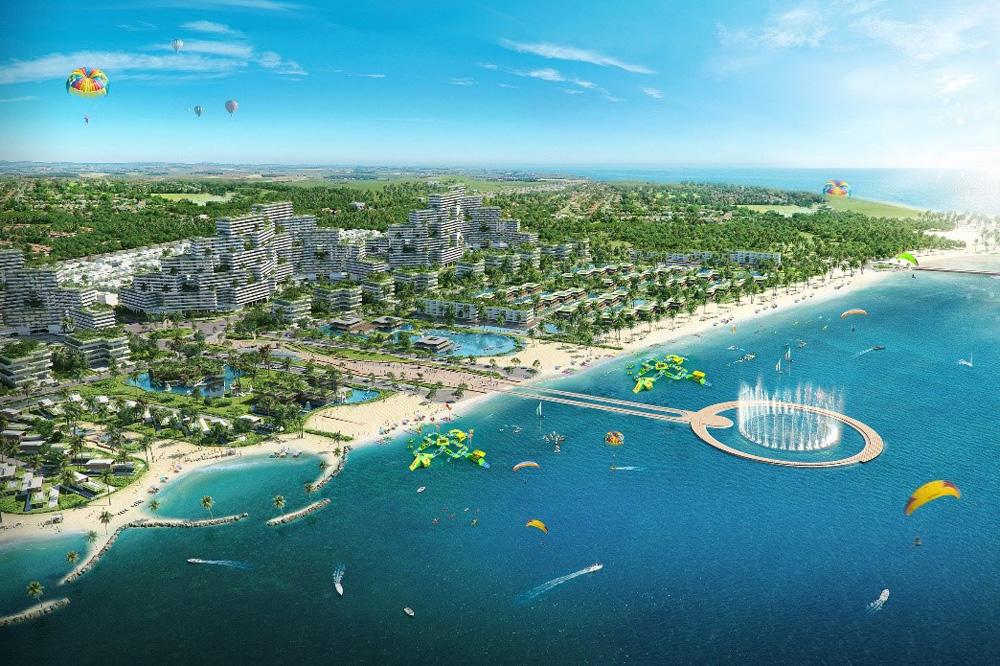 Tổ hợp du lịch - giải trí - nghỉ dưỡng và thể thao biển Thanh Long Bay với quy mô 90ha sẽ thúc đẩy khu vực Kê Gà lột xác trở thành đô thị du lịch và đẳng cấp được quy hoạch bài bản