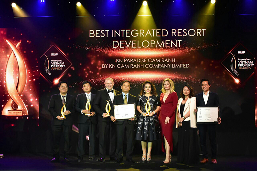 Chủ đầu tư KN Cam Ranh, dự án KN Paradise Cam Ranh nhận giải Best Integrated Resort điểm đến lý tưởng cho second home