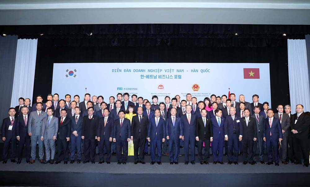 Thủ tướng Chính phủ Nguyễn Xuân Phúc tham dự Diễn đàn Doanh nghiệp Việt Nam - Hàn Quốc