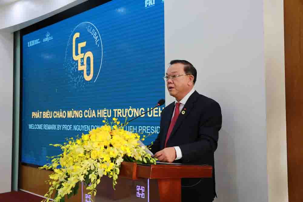 GS-TS Nguyễn Đông Phong, Hiệu trưởng UEH chia sẻ tại sự kiện