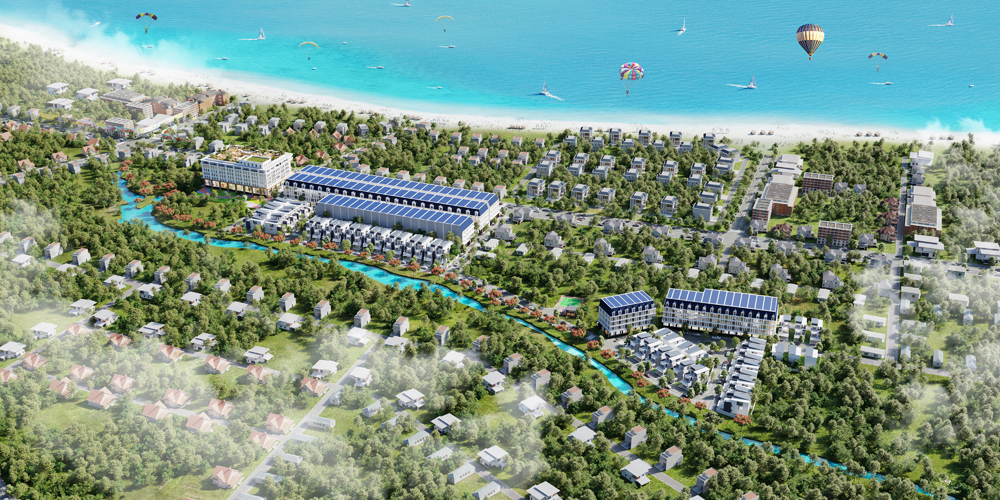 Nhiều tổ hợp dự án bất động sản hình thành tại trung tâm thủ phủ Resort Hồ Tràm