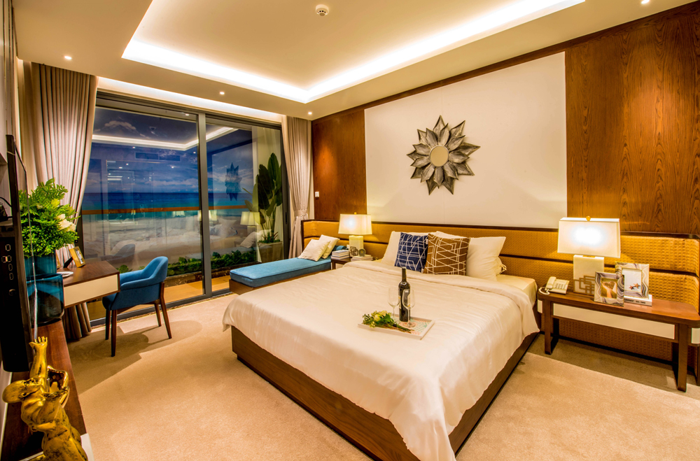 Thiết kế hiện đại giúp các căn hộ tại Aria Đà Nẵng Hotel & Resort đều có tầm nhìn hướng biển