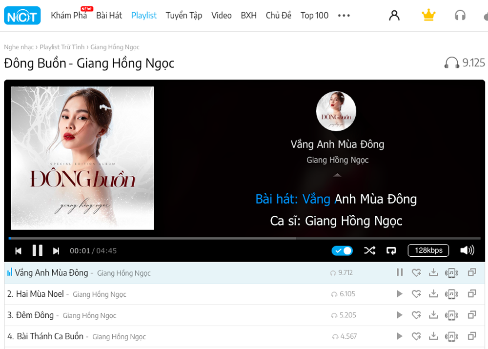 Album Đông buồn phát hành độc quyền trên NhacCuaTui 