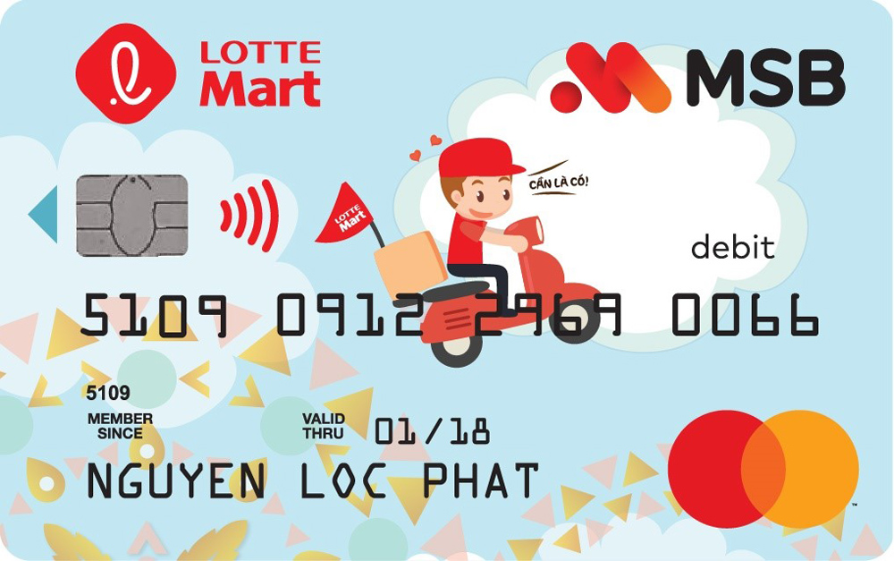 Thẻ ghi nợ liên kết LOTTE Mart
