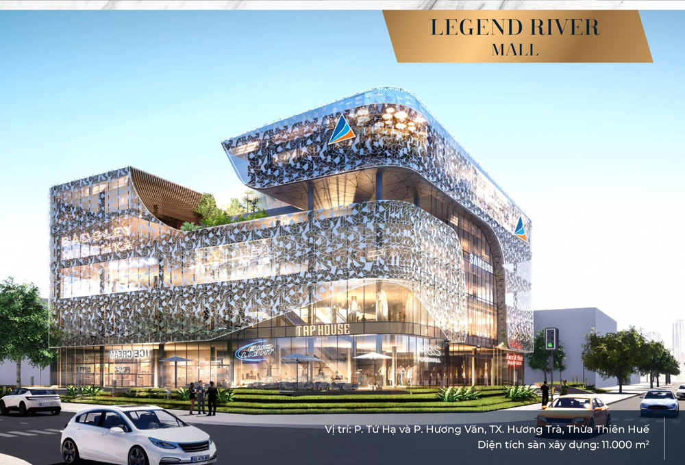  Legend River Mall (diện tích sàn xây dựng 11.000 m2, P.Tứ Hạ, P.Hương Văn, TX.Hương Trà, Thừa Thiên Huế)