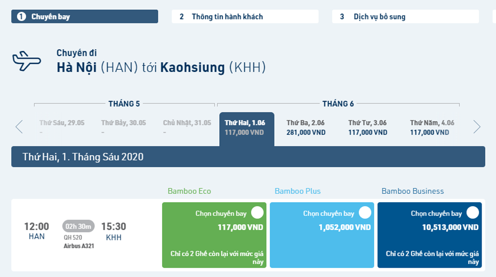 Bay thẳng Hà Nội - Cao Hùng (Đài Loan - Trung Quốc) giá từ 117.000 VNĐ cùng Bamboo Airways