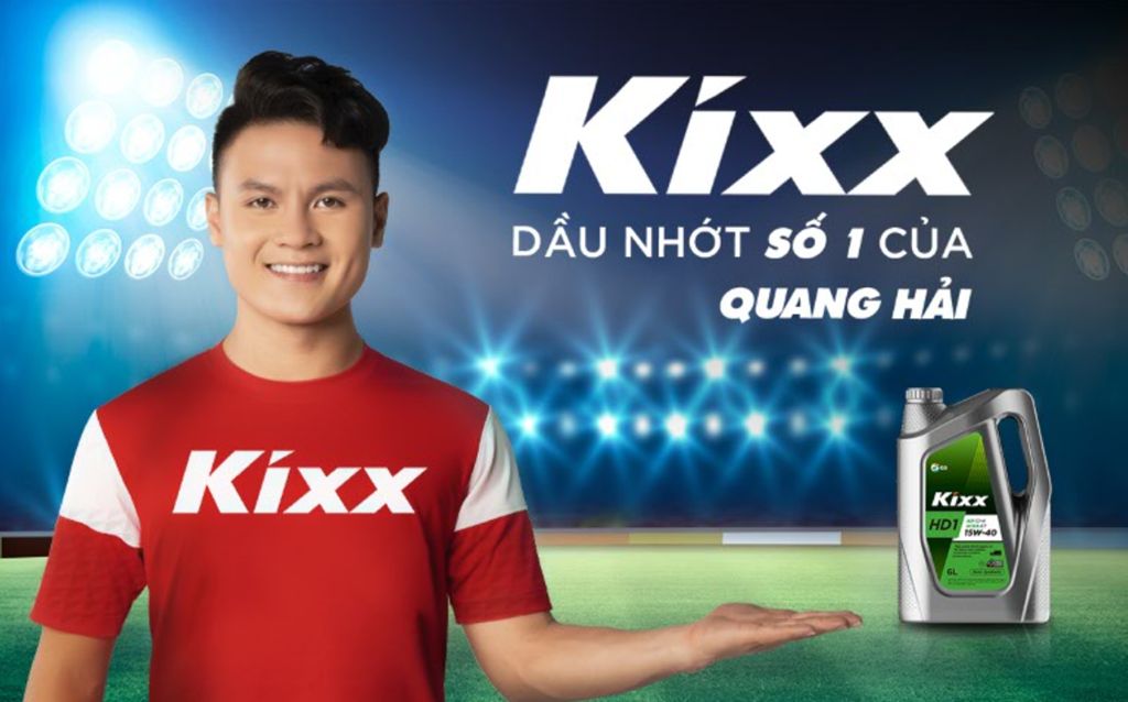 Kixx - dầu nhớt số 1 của Quang Hải