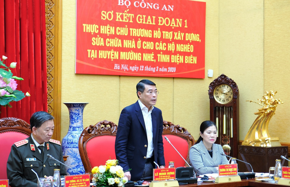 Đồng chí Lê Minh Hưng, Thống đốc Ngân hàng Nhà nước Việt Nam phát biểu tại buổi làm việc