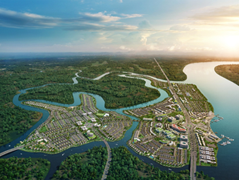 Phối cảnh tổng thể dự án khu đô thị Aqua City của Nhà phát triển bất động sản Novaland