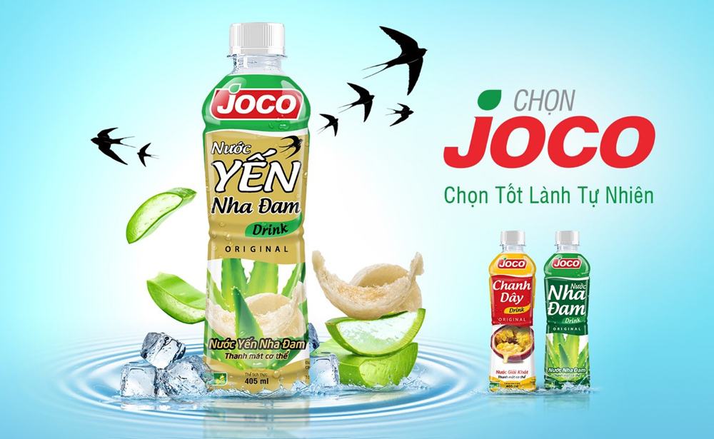Nước trái cây JOCO với nhiều hương vị thơm ngon, sử dụng nguồn nguyên liệu tự nhiên đem lại nhiều lợi ích cho sức khỏe người tiêu dùng