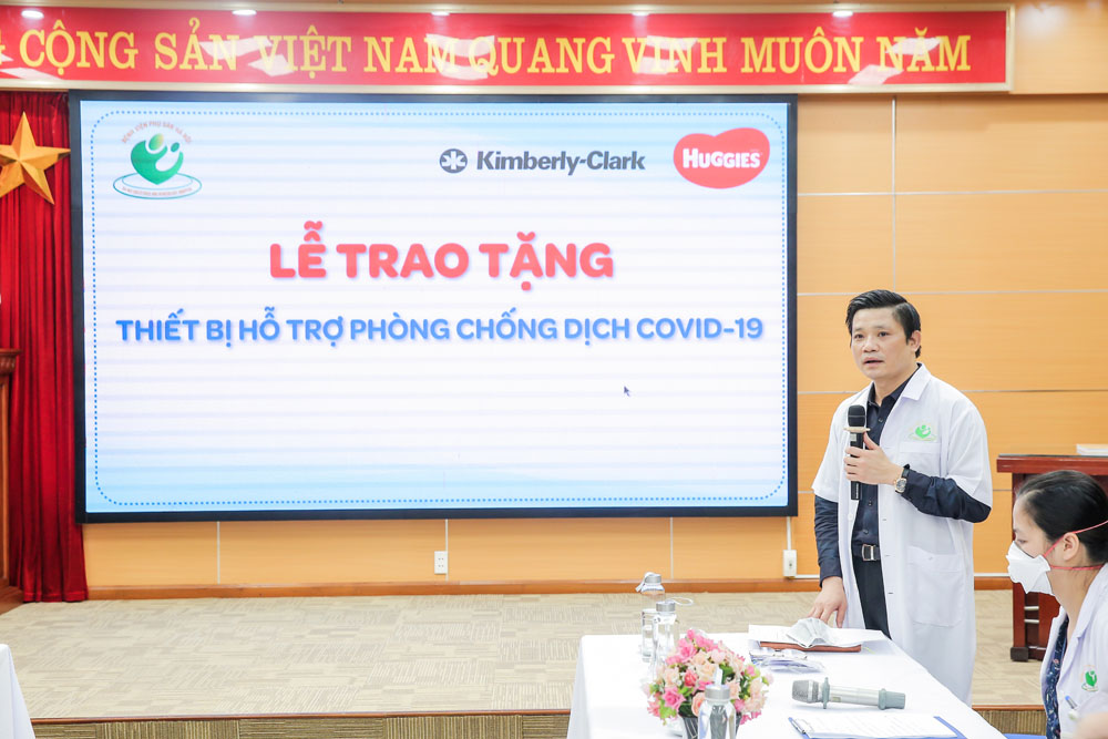 Phó GS-TS-BS Nguyễn Duy Ánh - Giám đốc BV Phụ sản Hà Nội chia sẻ công tác phòng chống dịch chặt chẽ nhằm mang lại sự an toàn tốt nhất cho các sản phụ