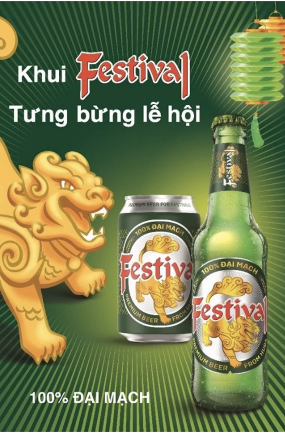 Bia Festival được ra mắt nhằm khích lệ việc tận hưởng tinh thần lễ hội theo cách riêng của người miền Trung