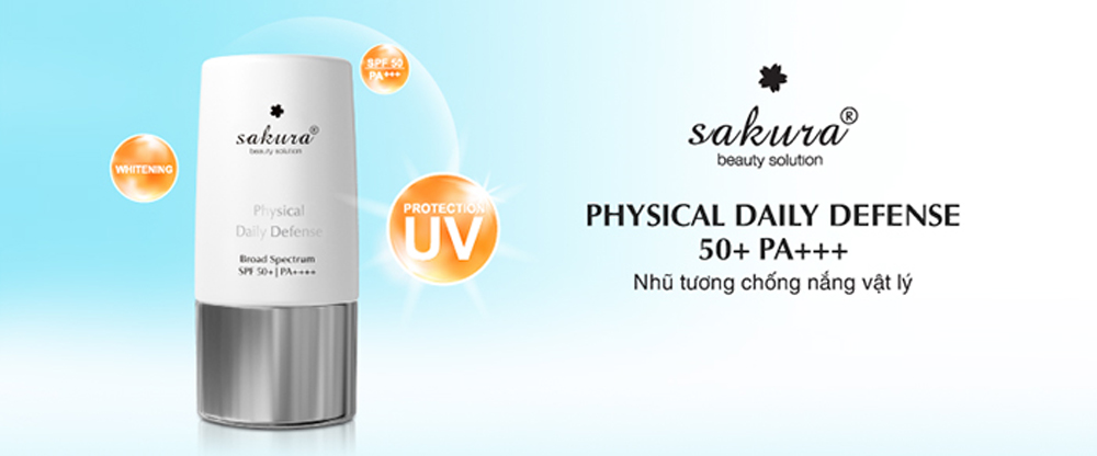 Nhũ tương chống nắng vật lý Physical Daily Defense SPF 50+ PA ++++