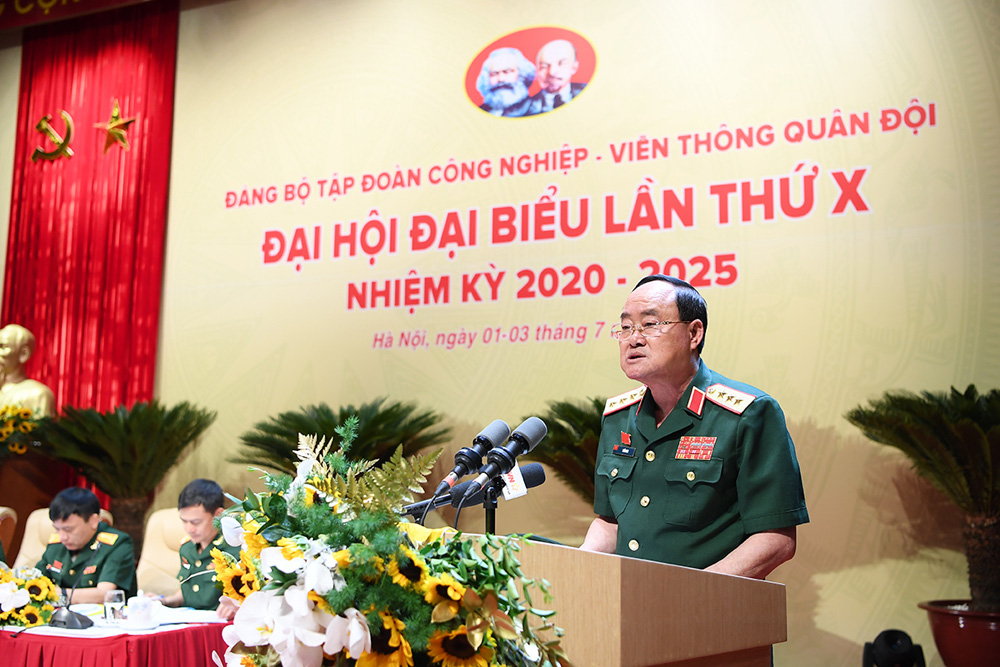 Thứ trưởng Bộ Quốc phòng thượng tướng Trần Đơn tham dự và phát biểu tại Đại hội