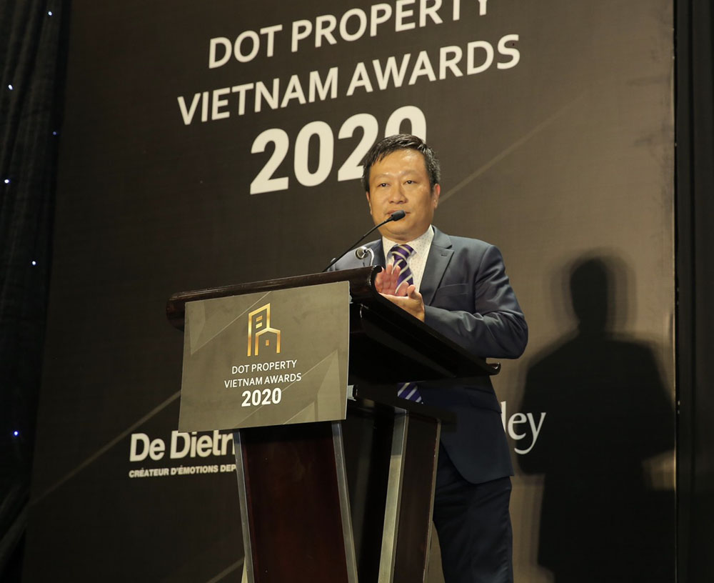 Ông Nguyễn Thanh Hùng - Phó chủ tịch thường trực HĐQT BCG Land phát biểu nhận giải