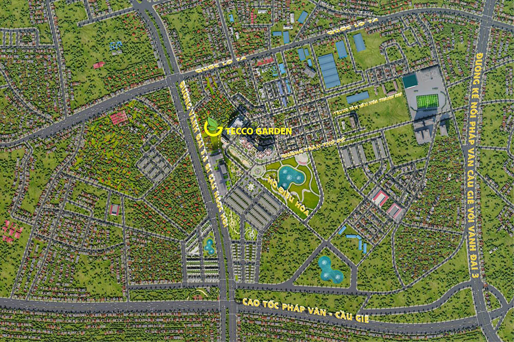Tecco Garden - tâm điểm vàng kết nối khi xung quanh là tuyến giao thông trọng điểm 