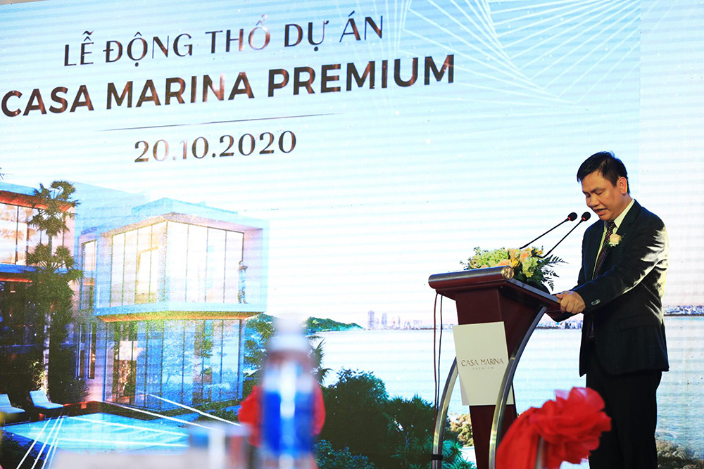 Ông Nguyễn Hồ Nam - Chủ tịch Hội đồng quản trị Tập đoàn Bamboo Capital kiêm Chủ tịch Công ty cổ phần BCG Land phát biểu tại buổi lễ 